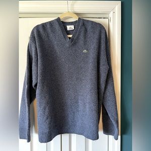 Vintage Lacoste Wool Sweater Blue